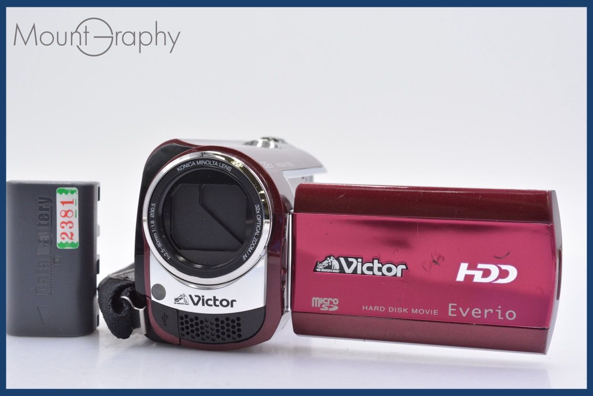 上 ビクター Victor GZ-MG330-R 32x バッテリー付属 完動 同梱可 mj3277