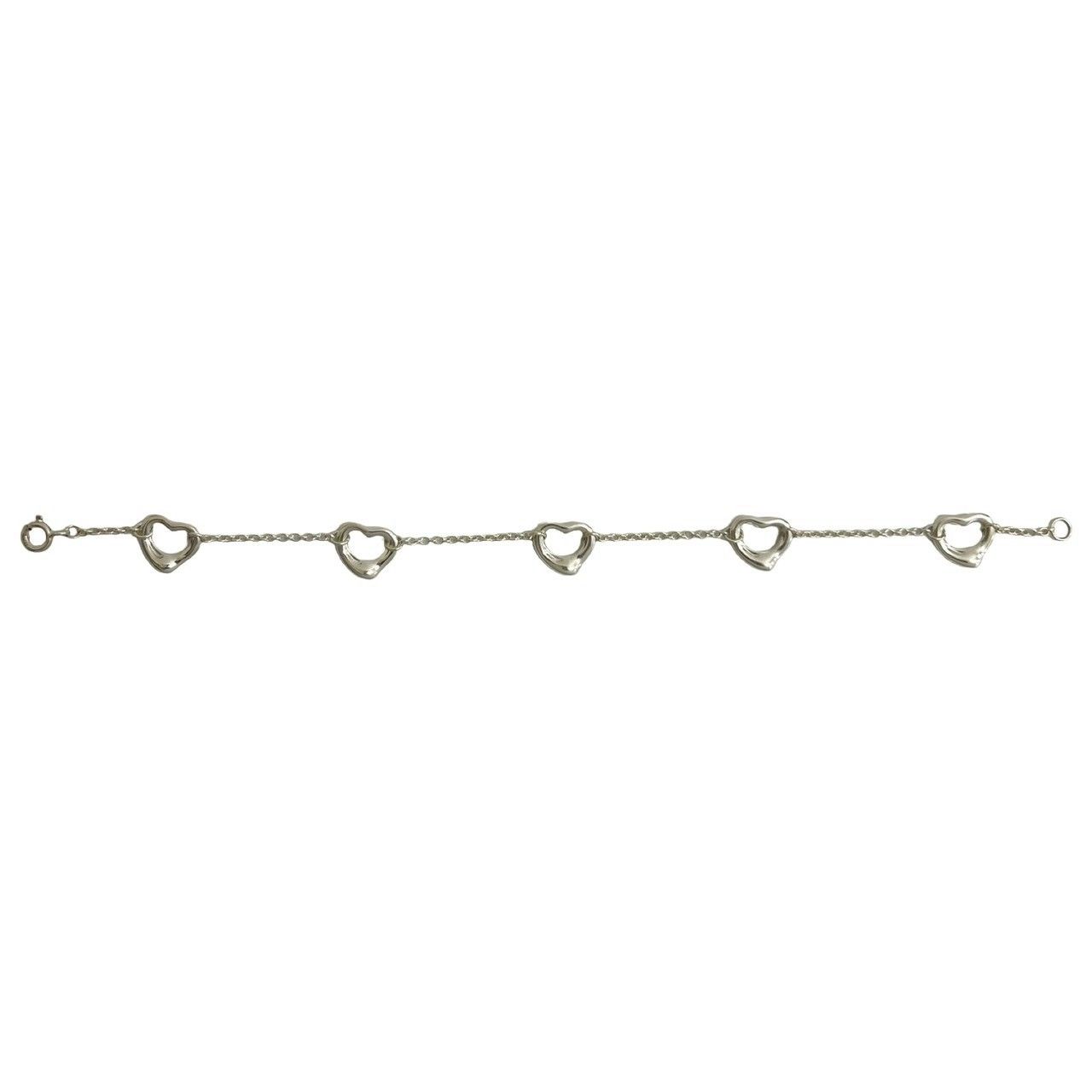 極 美品 TIFFANY&Co. ティファニー オープンハート 5P シルバー