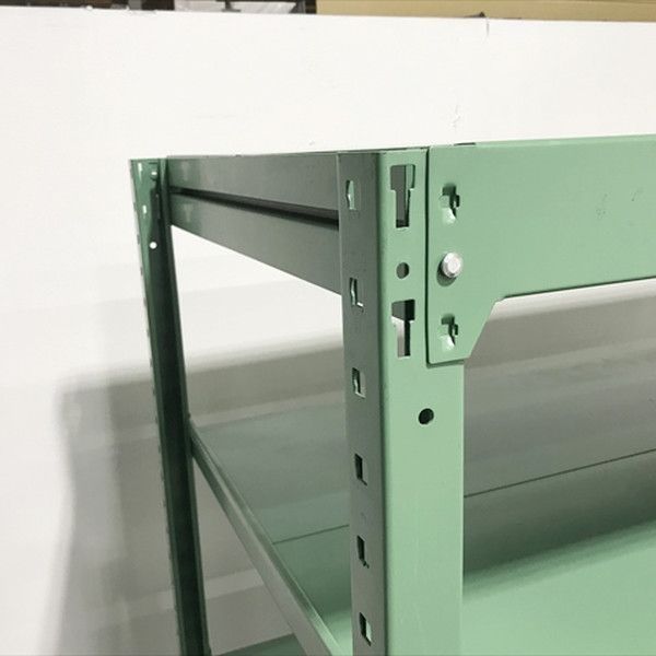 スチールラック 業務用 コクヨ 中量 セミボルトレス 天地6段 グリーン