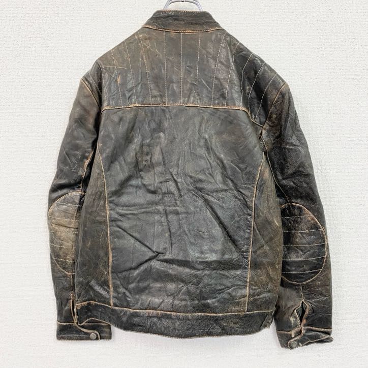 used vintage leather jacket A-2 深水光太 80s レザーボンバー
