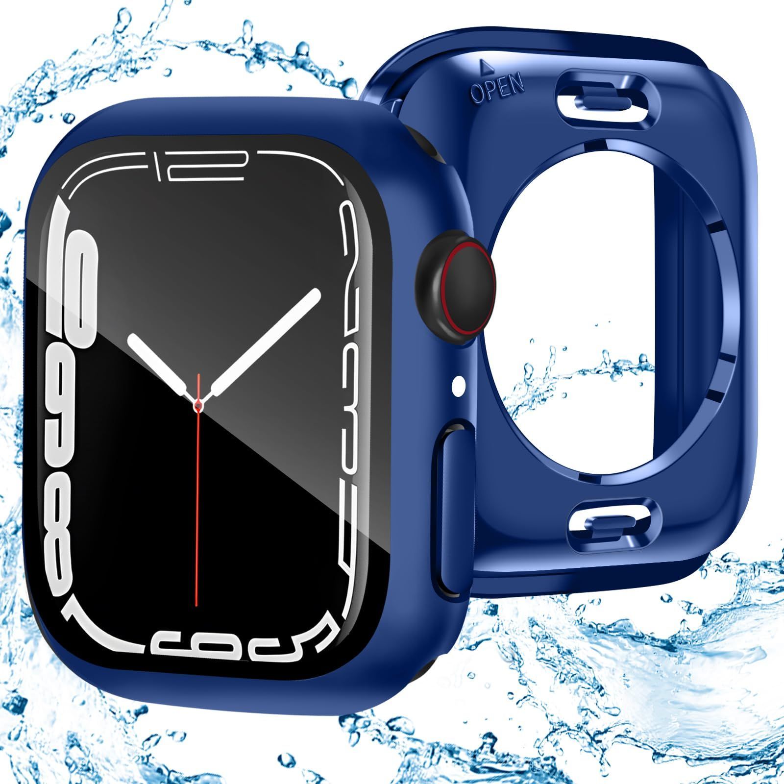 DYAOLE 対応 Apple Watch Series SE2/SE/6/5/4 ケース 44mm アップルウォッチSE2/SE/6/5/4 ケース 44mm 360度完全防水 対応 アップルウォッチ カバー ガラスフィルム 一体型 Apple