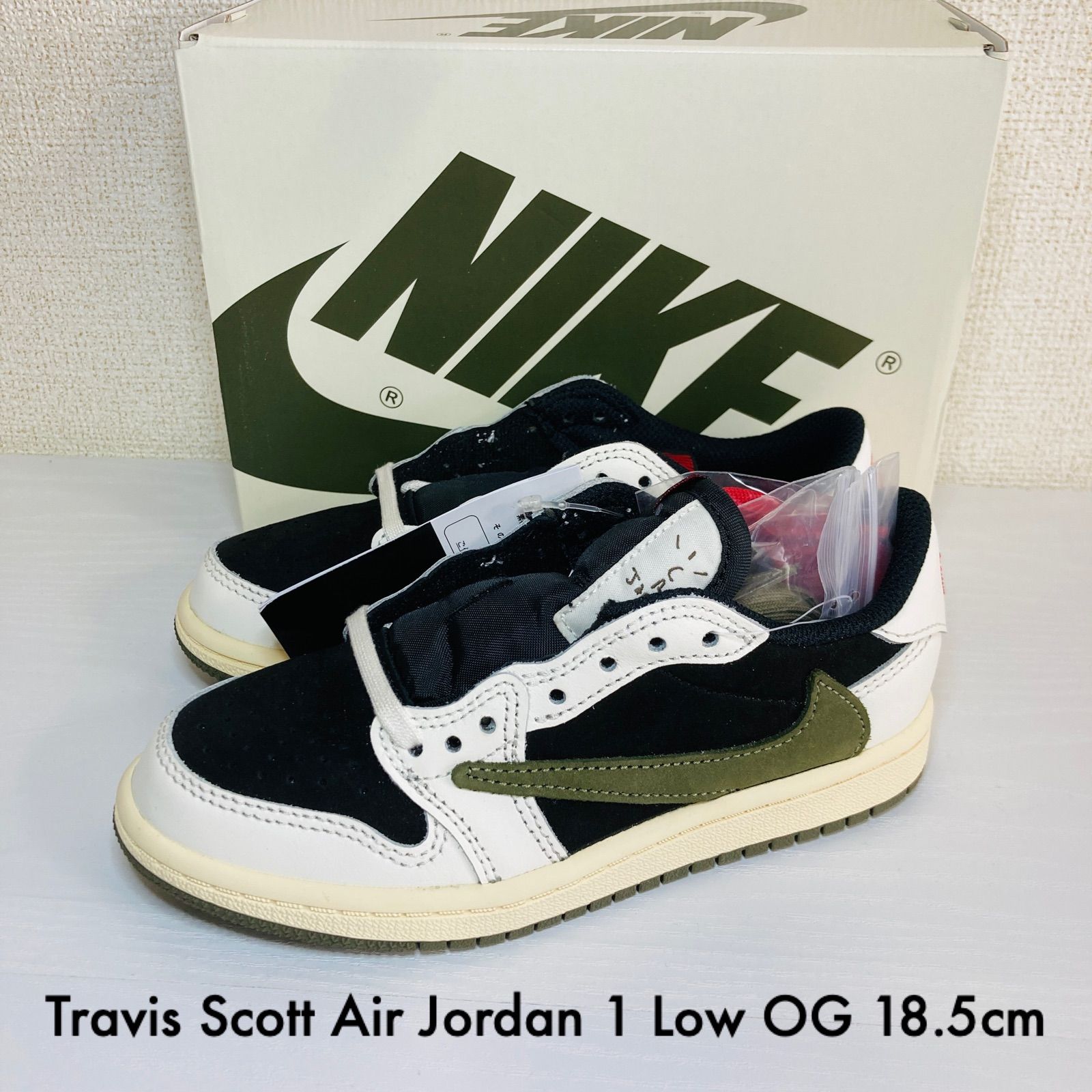 フォロー10%OFF Travis Scott NIKE PS Air Jordan 1 Low OG Medium Olive