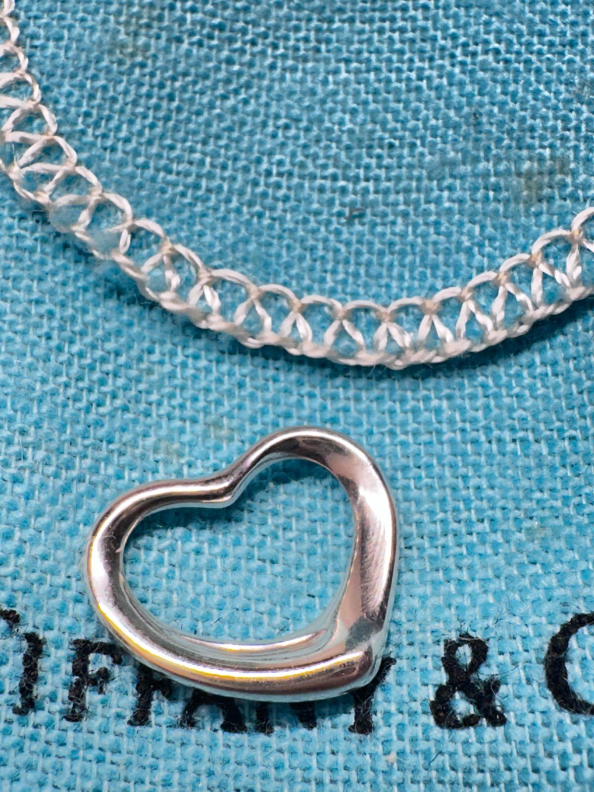 TIFFANY&Co. ネックレストップ オープンハート エルサペレッティ