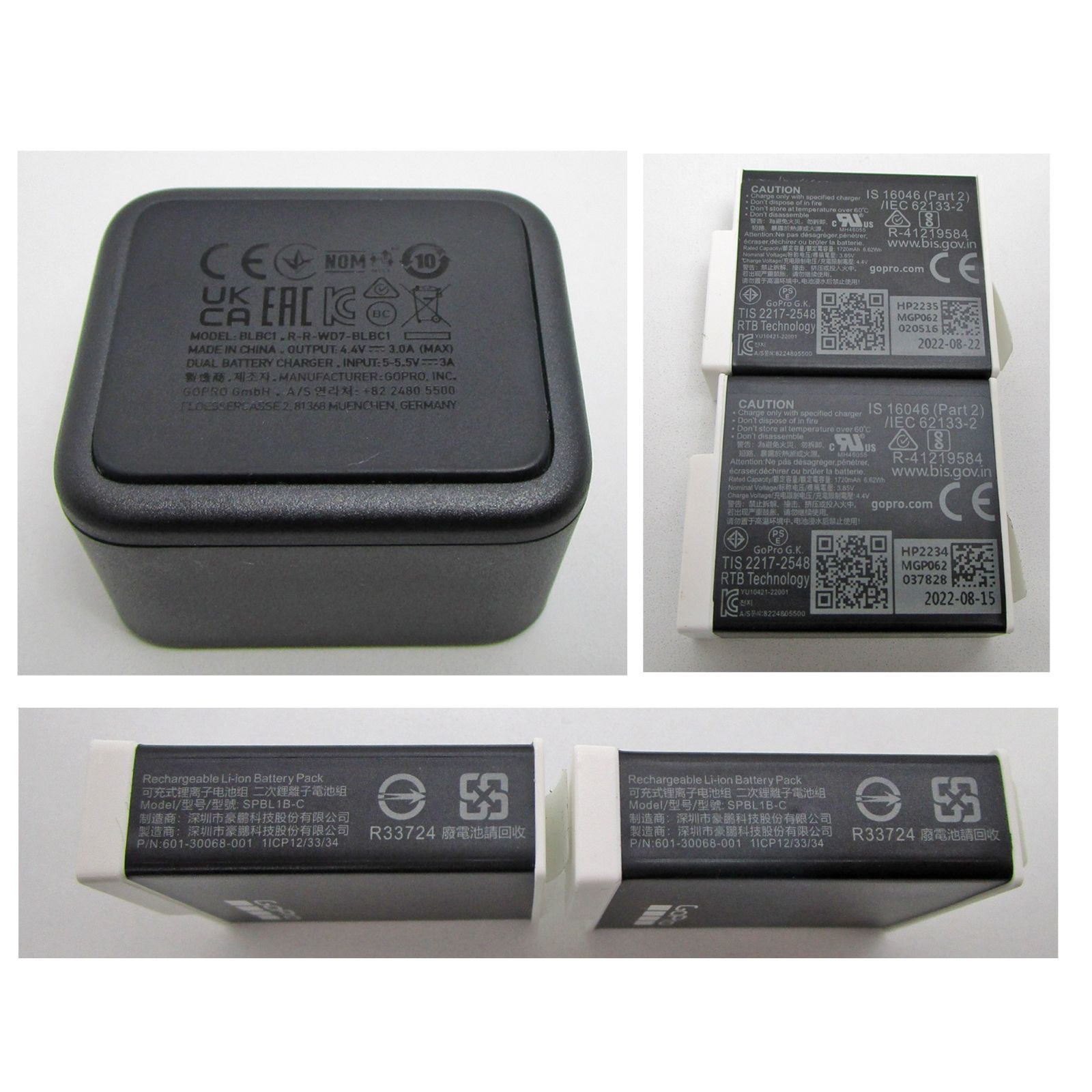 GoPro ADDBD-211-JV デュアルバッテリーチャージャー + エンデューロバッテリー2個セット