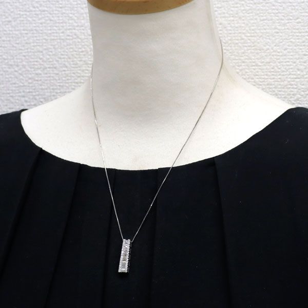 Pt900/ Pt850 ダイヤモンド ペンダントネックレス 1.00ct - メルカリ