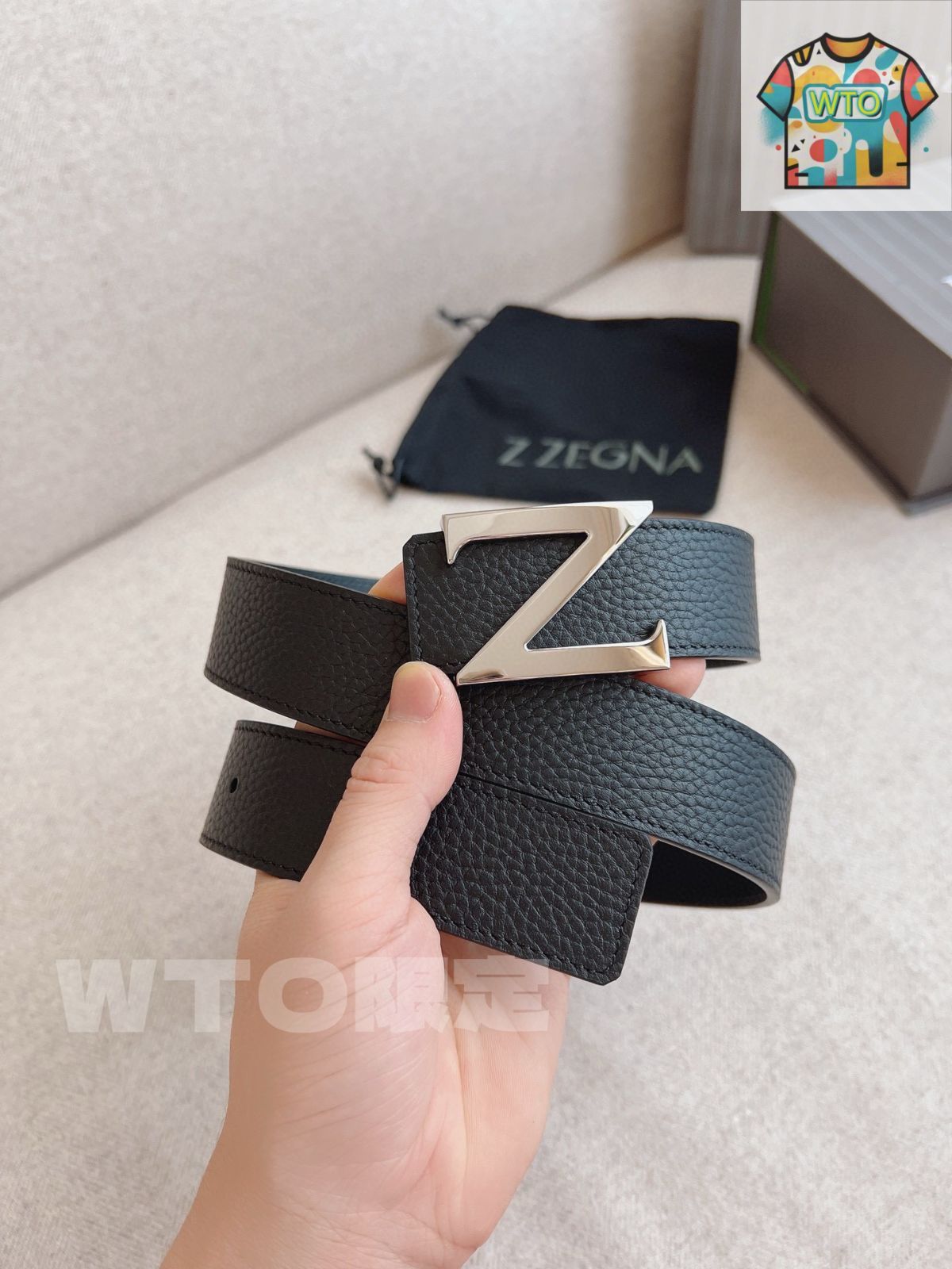 小物 Life LEATHER CHAIN BELT shade gray 小物 Life LEATHER CHAIN