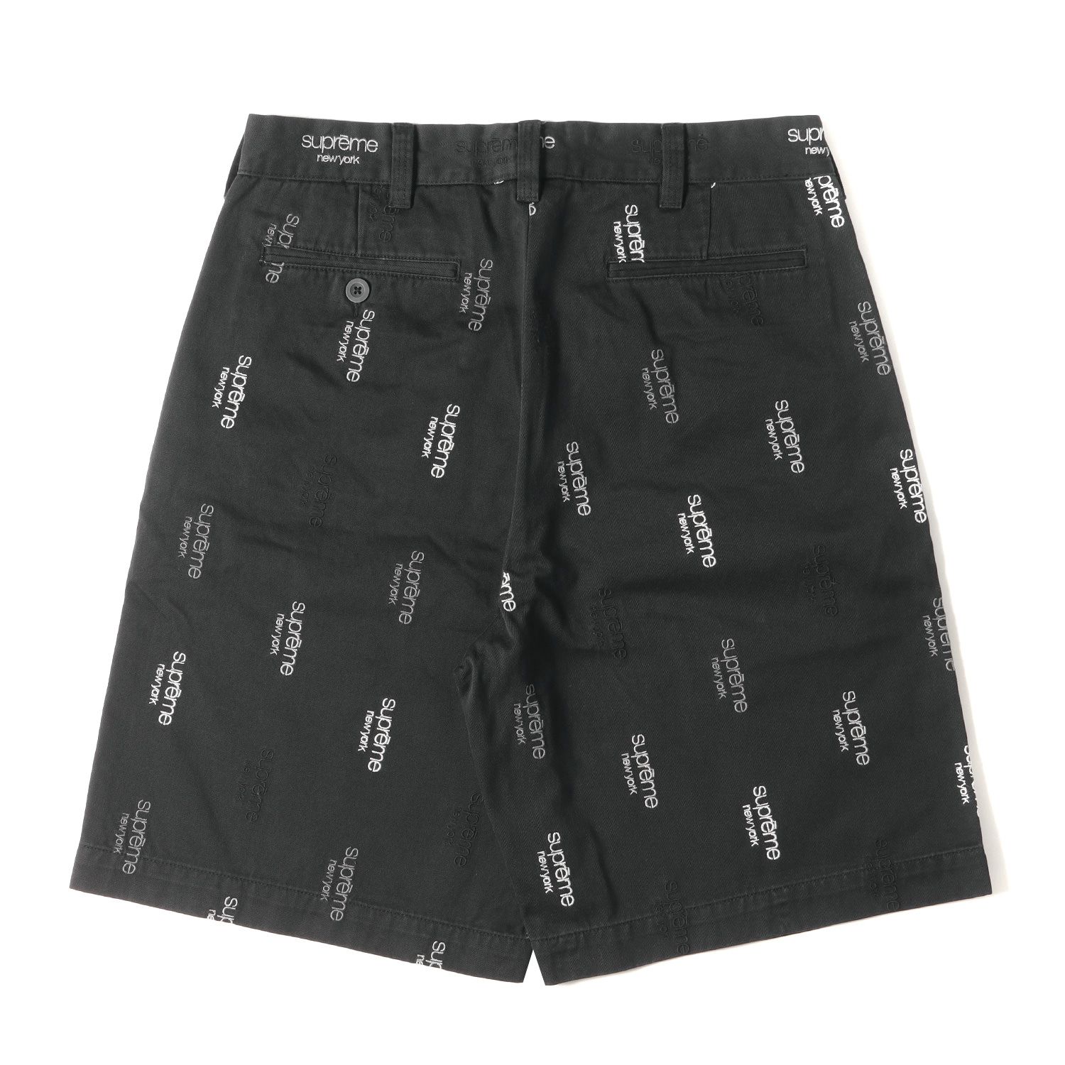 美品 Supreme シュプリーム パンツ サイズ:30 23SS クラシックロゴ 柄 ツイル チノ ショーツ Classic Logo Chino  Short ブラック 黒 ボトムス ズボン ショートパンツ ストリート ブランド - メルカリ