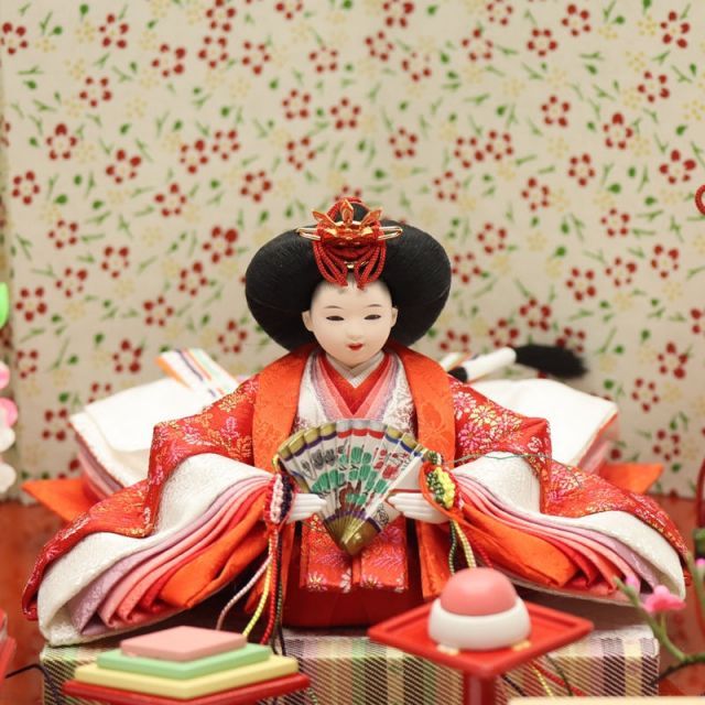 雛人形 親王飾り 平飾り B 鶴 ひな人形 ひな祭り 雛祭り 雛飾り ひな