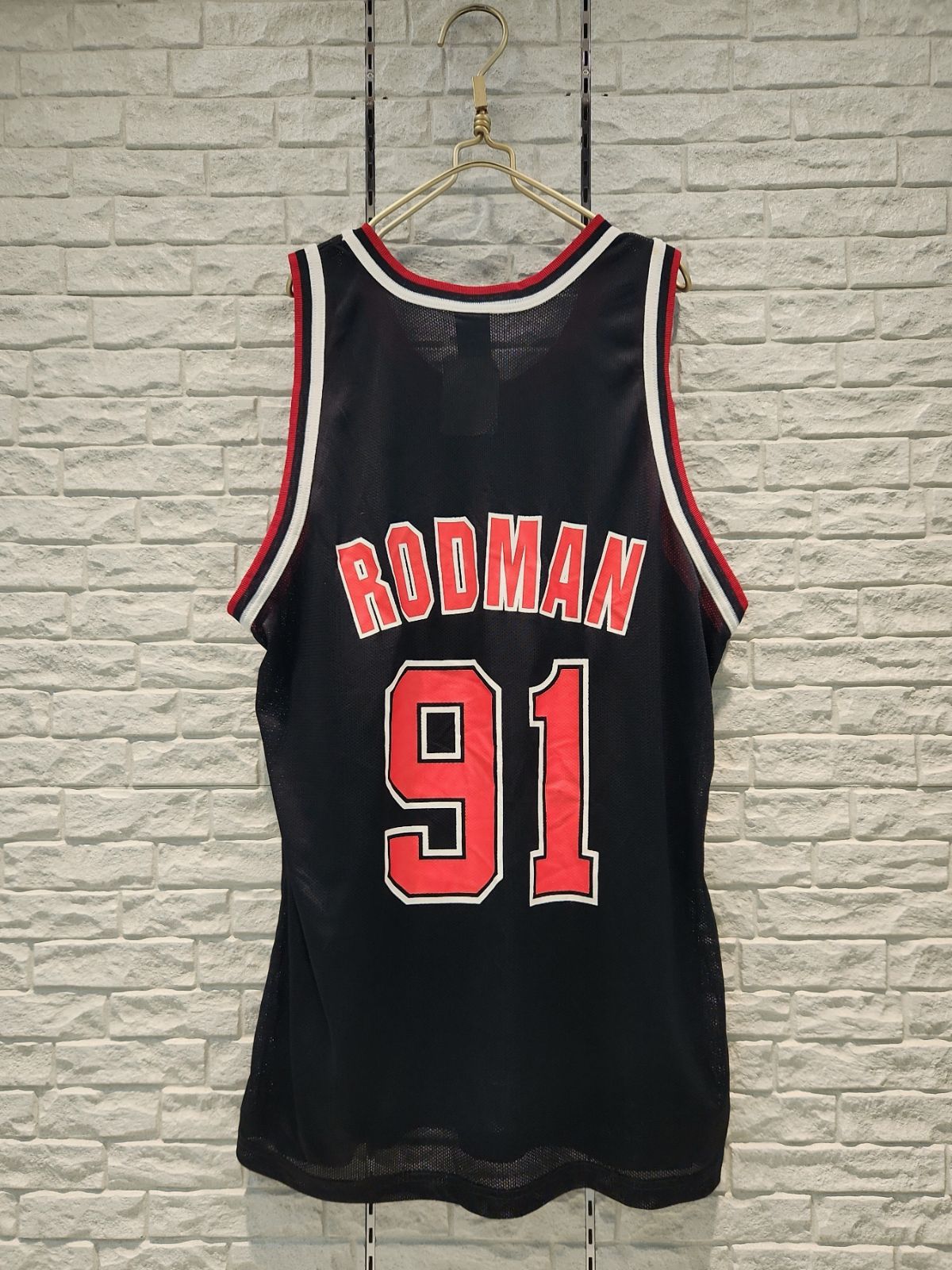 90sチャンピオンUSA製 シカゴブルズ デニスロッドマン バスケタンク 44