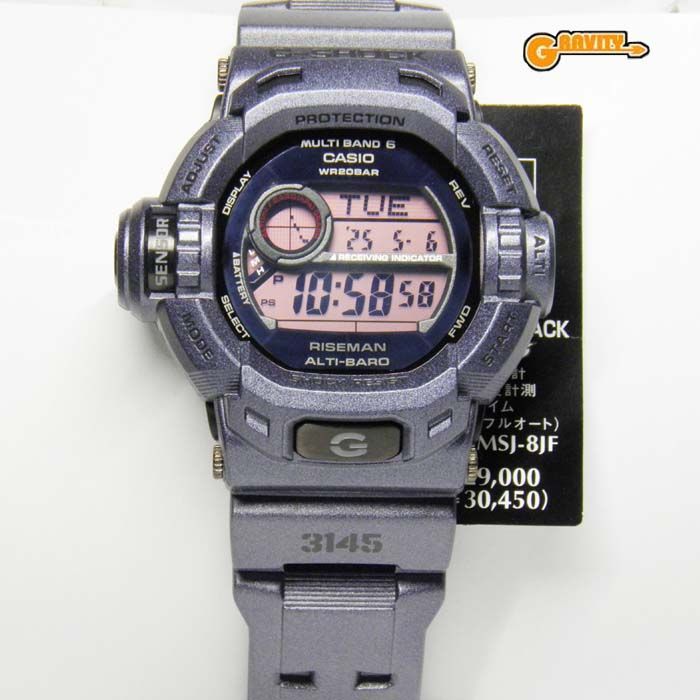 訳あり　G-SHOCK G-9200MS-8DR RISEMAN 　グレー 楽天市場】BOX訳ありCASIOカシオ G-SHOCK メンズ 防水 腕時計