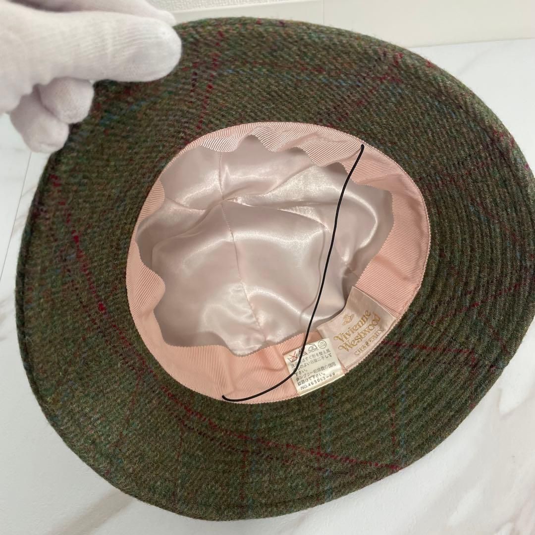 チェック カーキ系