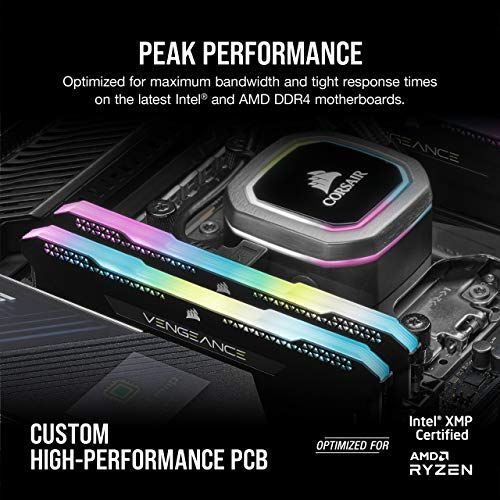 ブラック_16GB x 2枚_3600Mhz Corsair DDR4-3600MHz デスクトップPC用