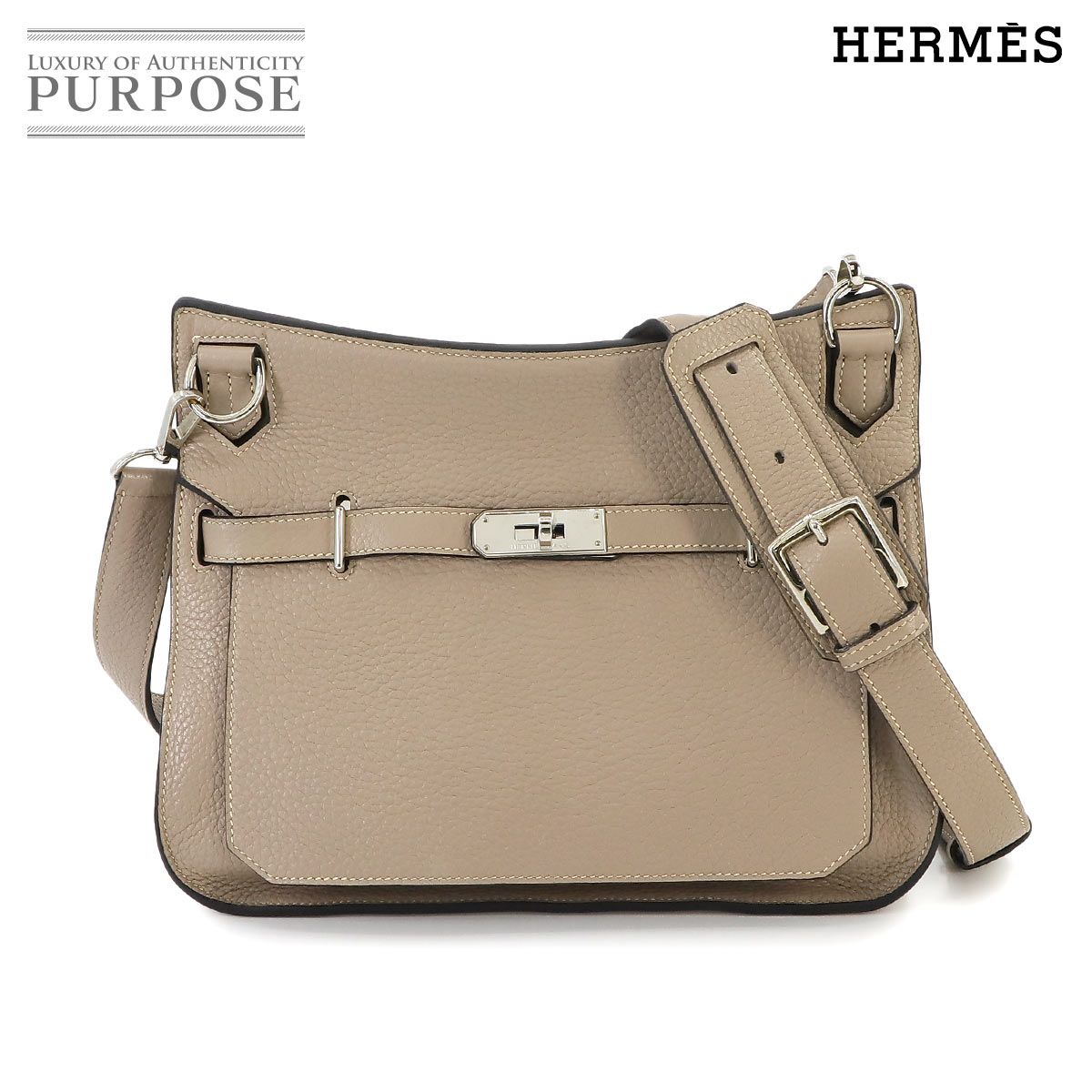 新品同様 エルメス HERMES ジプシエール 28 ショルダー バッグ トリヨンクレマンス トゥルティエールグレー シルバー 金具 90217893  - メルカリ