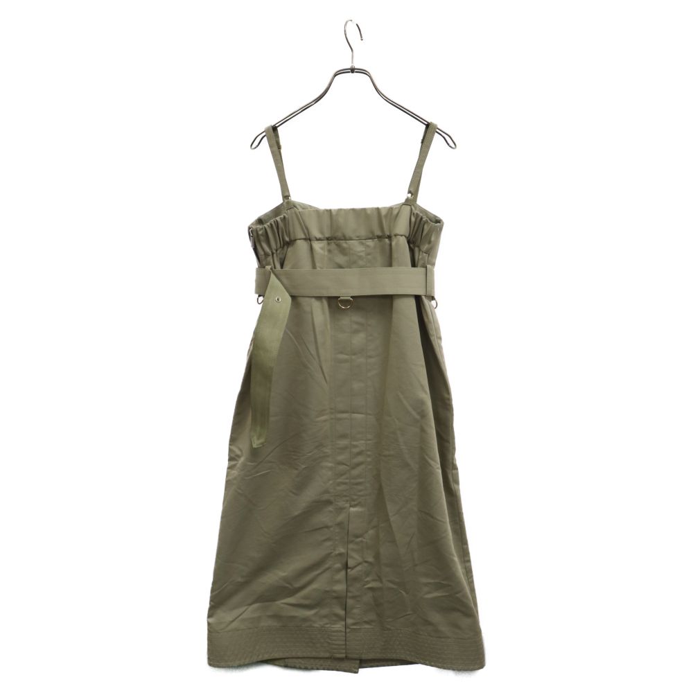 Sacai サカイ 23SS ミリタリー トレンチ ワンピース カーキ 1 Sacai サカイ 23SS ミリタリー トレンチ ワンピース カーキ 1