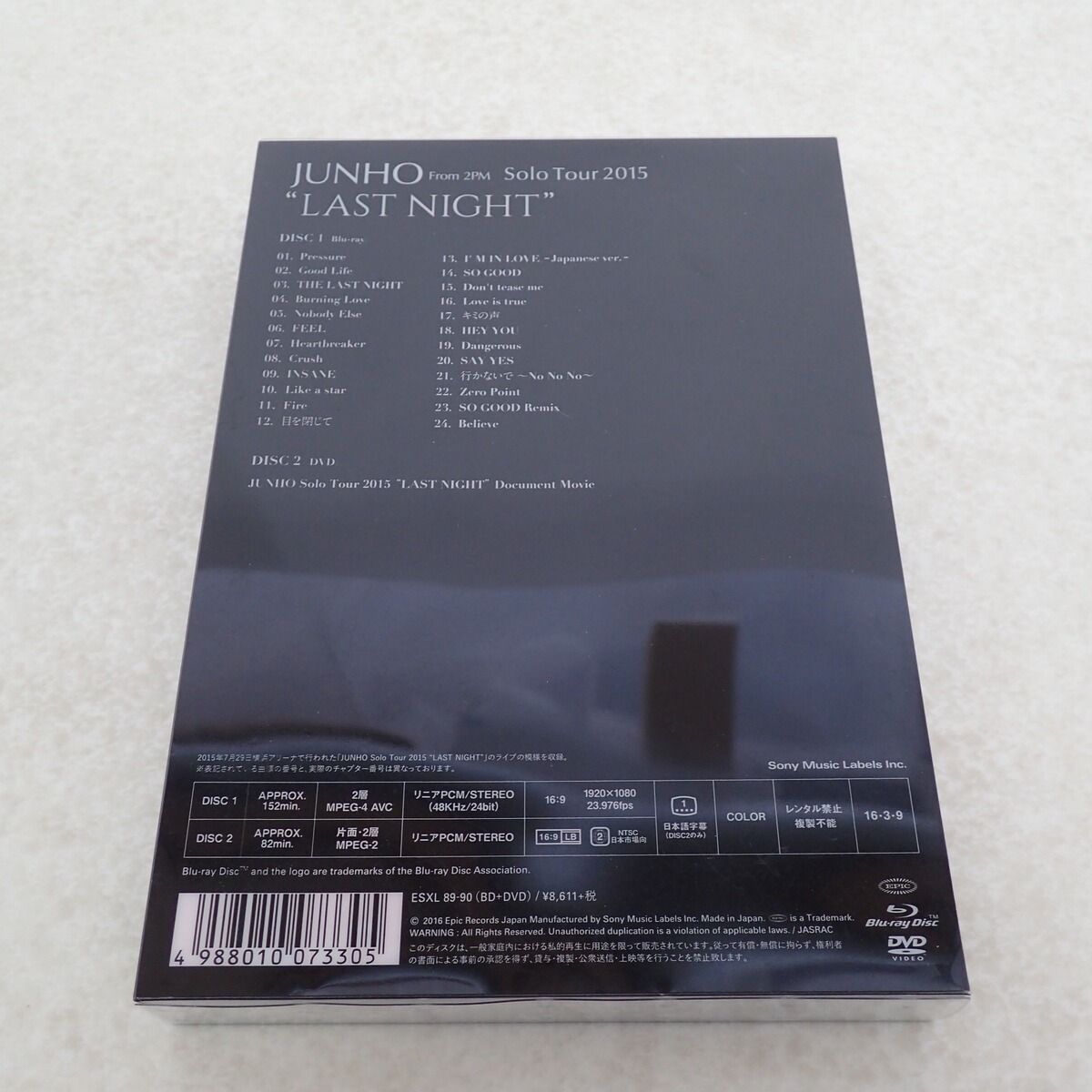 2PM ジュノ Blu-ray ソロツアー 2015 LAST NIGHT 完全生産限定盤