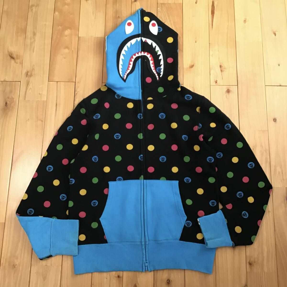 【即日発送】 DOT MILO a hoodie zip full shark Sサイズ パーカー シャーク トップス