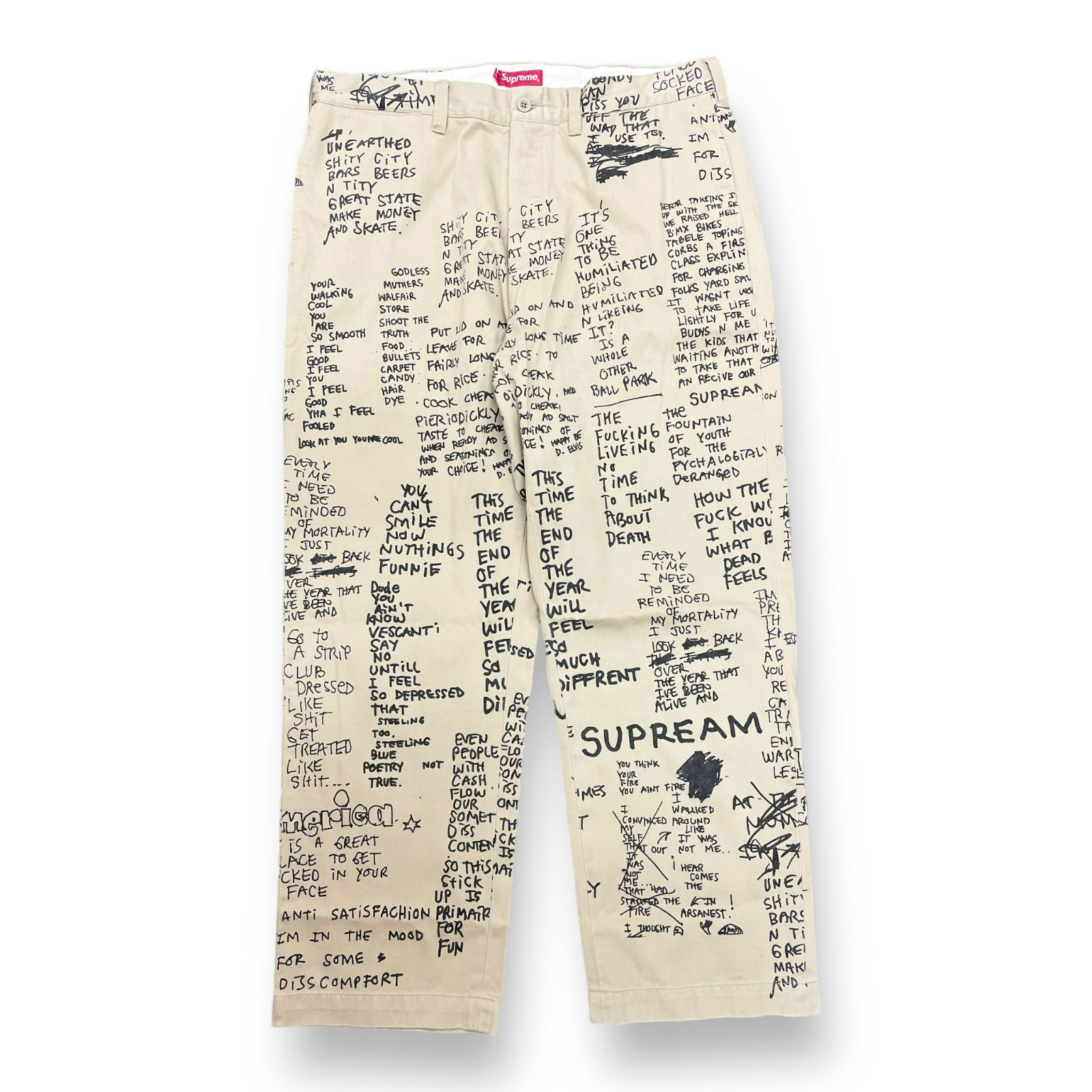 国内正規 Supreme 23SS Gonz Poems Chino Pant ゴンズ チノパンツ