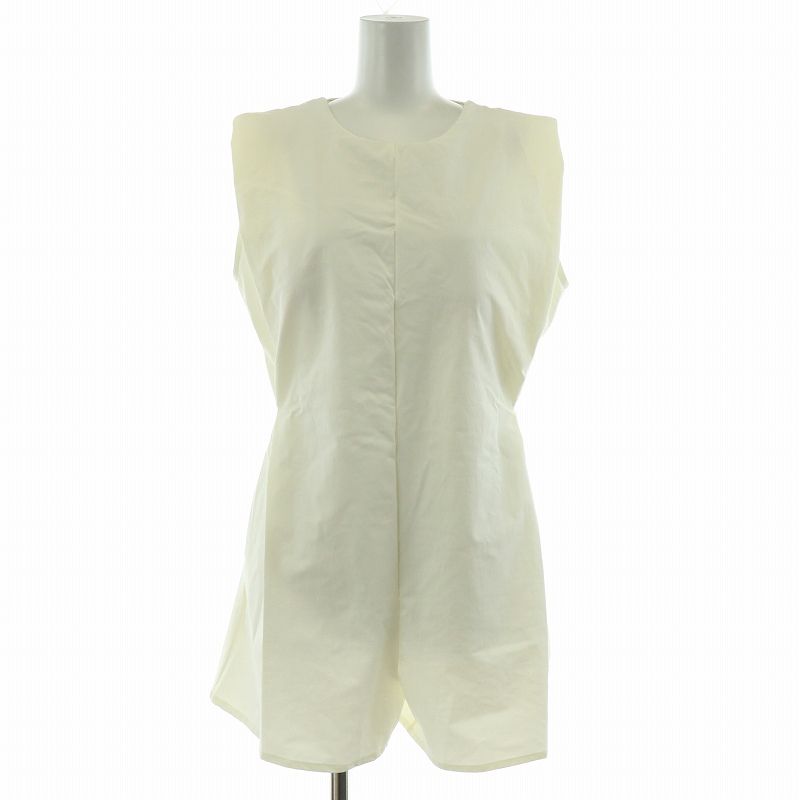 スタイルミキサー STYLEMIXER 24SS タックワンピーススイムウェア 水着 オールインワン ストレッチ 無地 M 白 ホワイト 500HSS63-2970 |BB