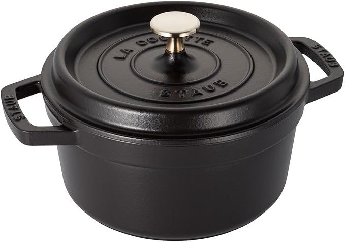 ストウブ Staub ピコ ココット ラウンド ブラック 20cm 両手 鋳物 ホーロー 鍋 IH対応 シリアルナンバー付き日本正規販売品 La Cocotte Round 40509-487
