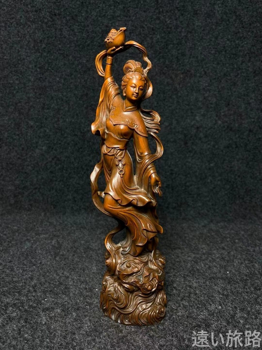 中国 翡翠 玉石 彫刻 花鳥彫 置物 飾物 置物 細密 細工 古美術品