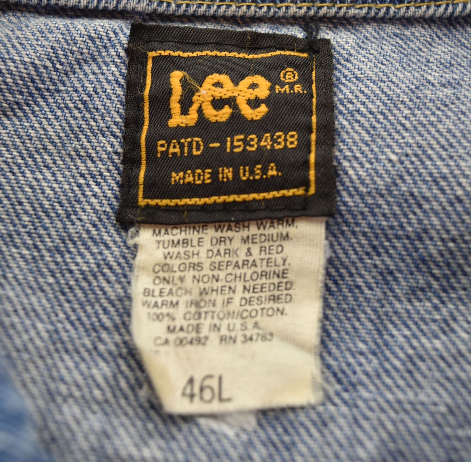 リー Lee 80s USA製 デニム トラッカー ジャケット Gジャン デニム