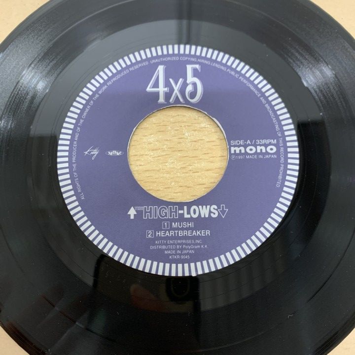 ○01)【同梱不可】【帯付き】The High-Lows/4 X 5/ハイロウズ