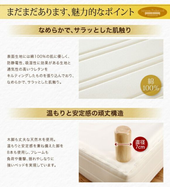ベッドパッド?シーツセット付き セミダブル