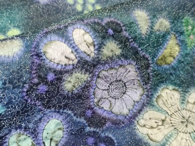 平和屋本店□極上 本加賀友禅作家 寺西幸博 訪問着 草花文 暈し染め