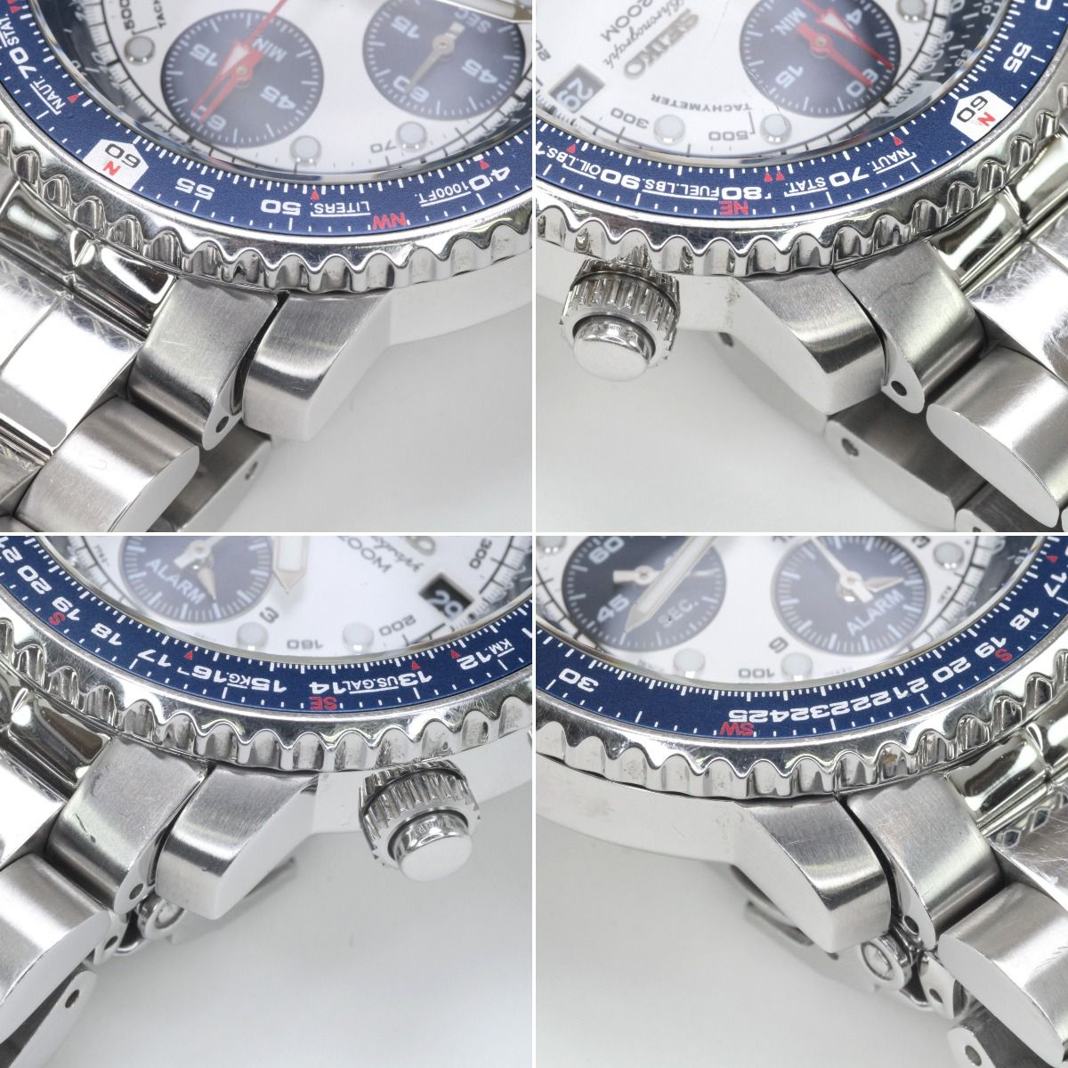 SEIKO セイコー パイロット クロノグラフ 腕時計 7T62-0EB0