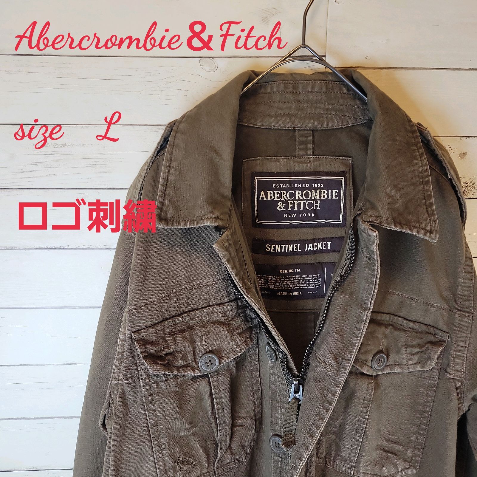 Abercrombie＆Fitch ミリタリージャケット ヴィンテージ L - メルカリ