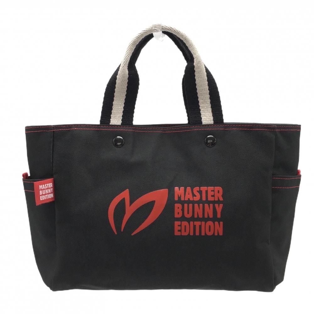 マスターバニーカートバック　未使用 美品】マスターバニー カートバッグ 黒×レッド ロゴプリント