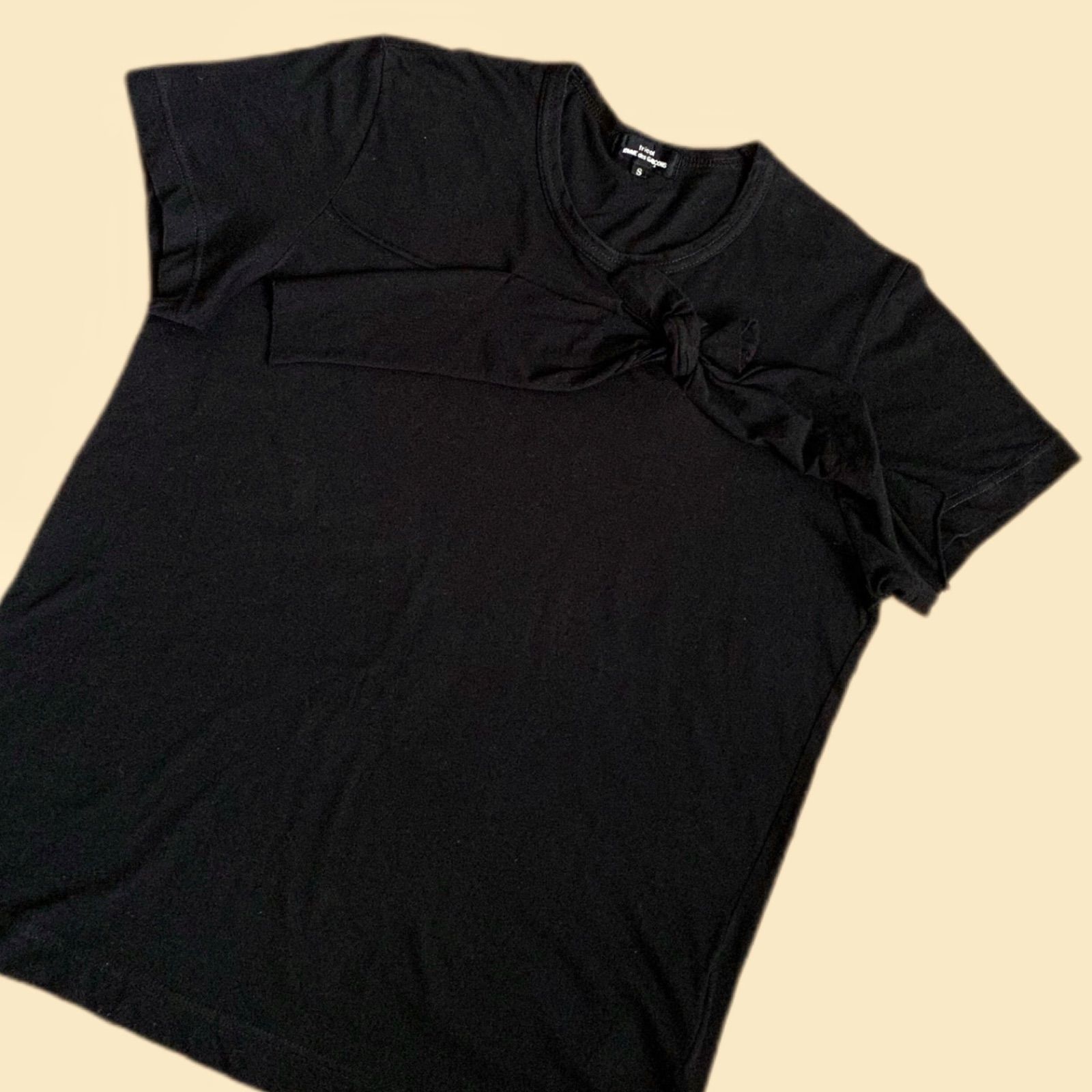 【新品同様】tricot COMME des GARCONS Tシャツ リボン tricot COMME des GARÇONS トリコ コムデギャルソン リボンデザイン T