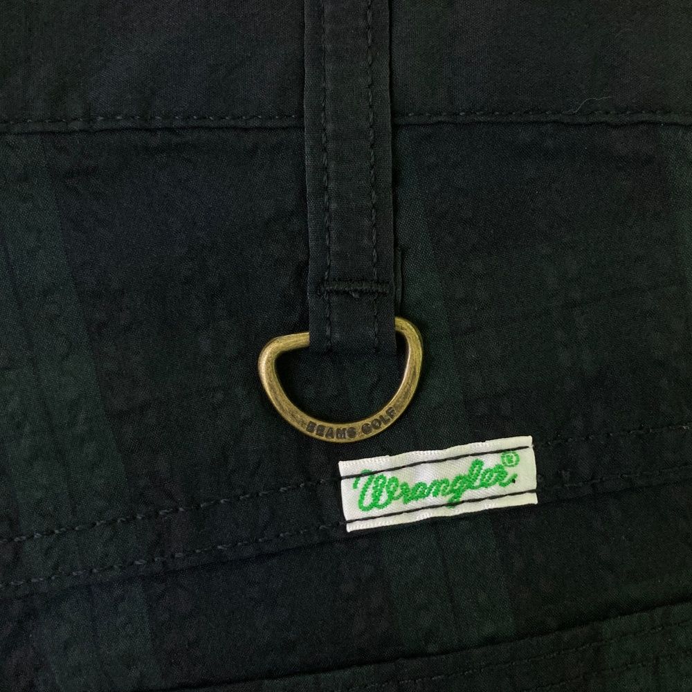サイズ：S BEAMS GOLF ビームスゴルフ ×WRANGLER WS0056 シアサッカーパンツ チェック柄 ネイビー系 [240101472976] ゴルフウェア メンズ ストスト サイズ：S BEAMS GOLF ビームスゴルフ ×WRANGLER WS0056 シア