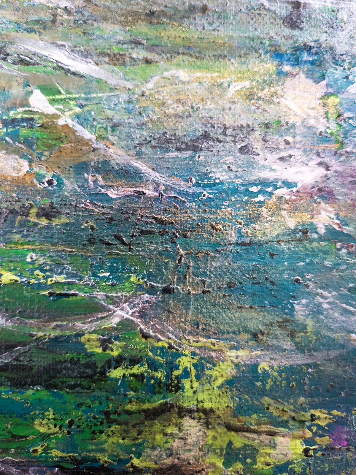 ループNo2.躍 - 抽象画 46×38㎝【F8】原画1点のみ キャンバス