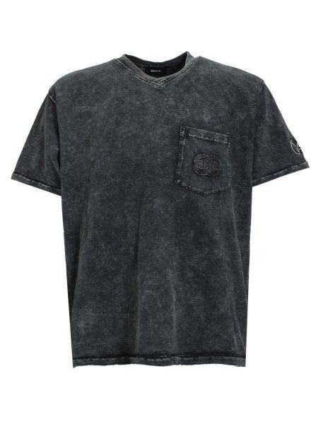 BREATH CHAIN EAGLE PATCH V NECK TEE / BLK 要在庫確認 BREATH / chain eagle patch v neck tee - メルカリ