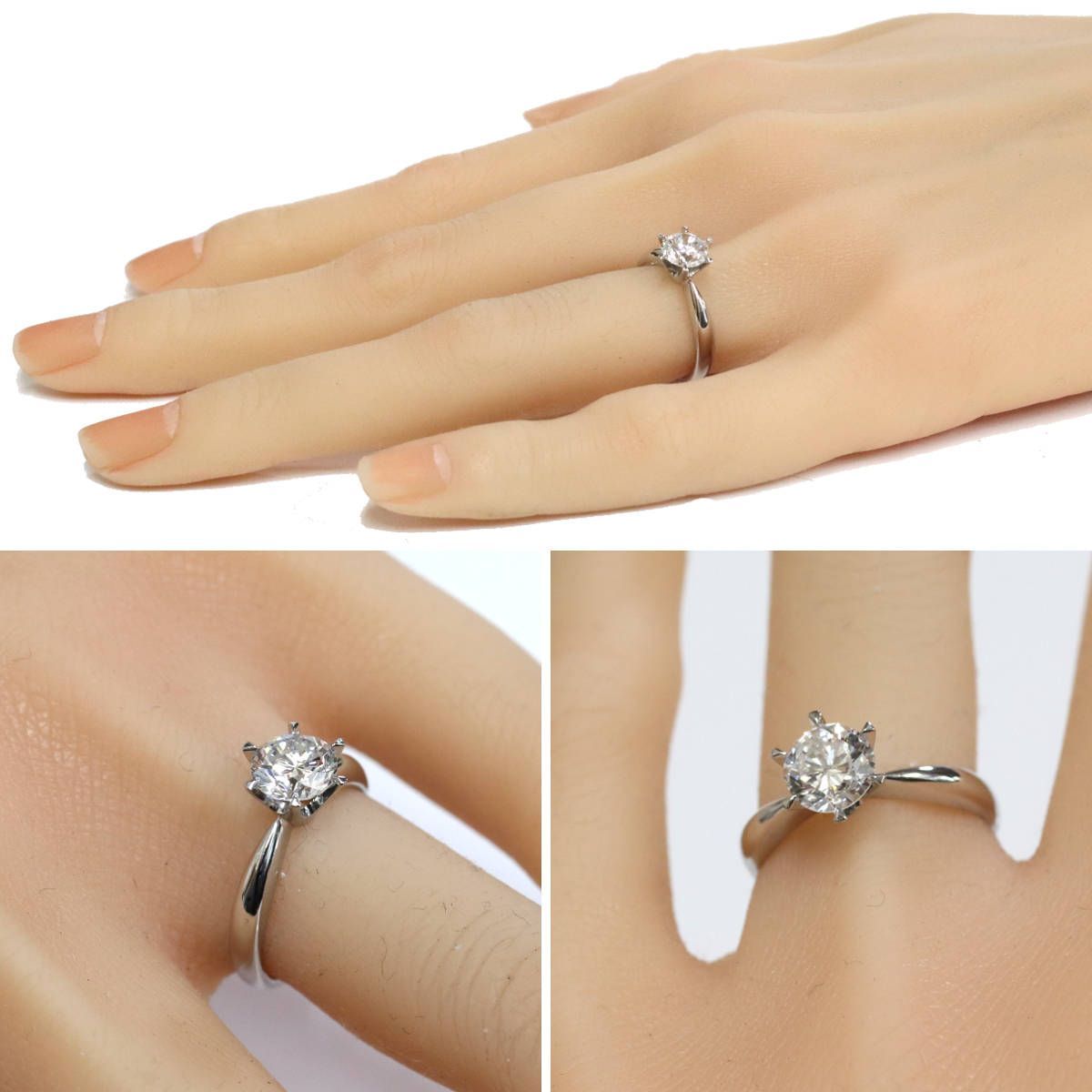 Pt900ダイヤモンドリング D1.104 4.2g #10 エンゲージリング - メルカリ 