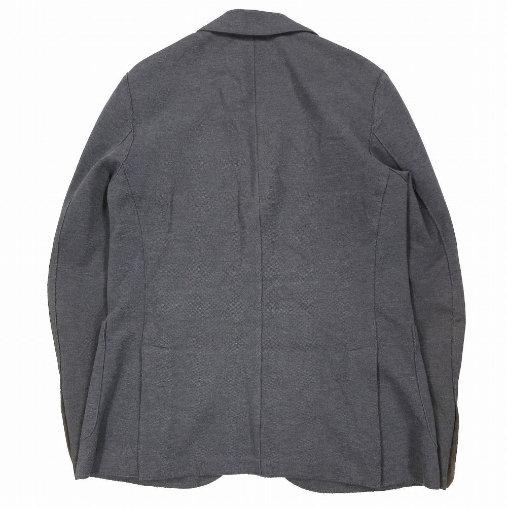 美品 eleventy テーラードジャケット 46 M 段返り グレー系 背抜き 美品 eleventy テーラードジャケット 46 M 段返り グレー系 背抜き