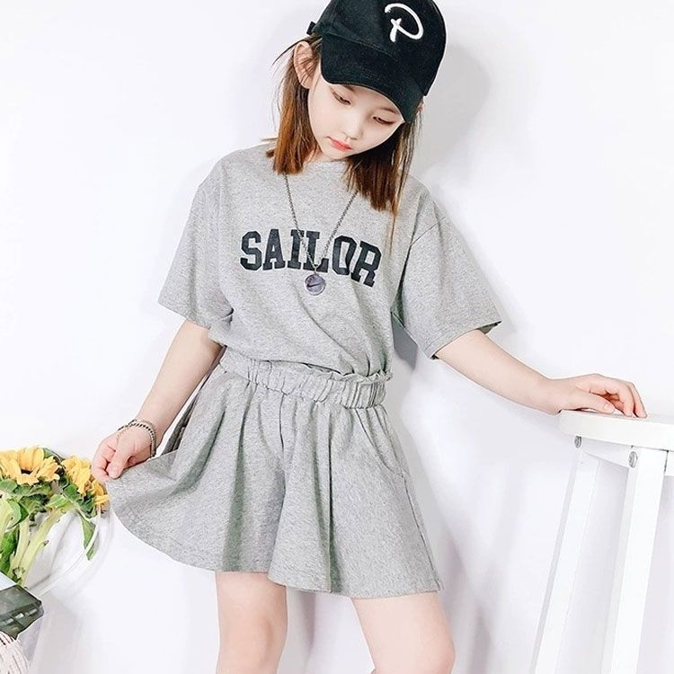 子供服 セットアップ 夏 女の子 半袖 Tシャツ ショートパンツ 上下セット セットアップ ジャージ トップス 半ズボン ゆったり カジュアル リゾート  キッズ ジュニア こども 女児 普段着 通学着#chi2481 メルカリ