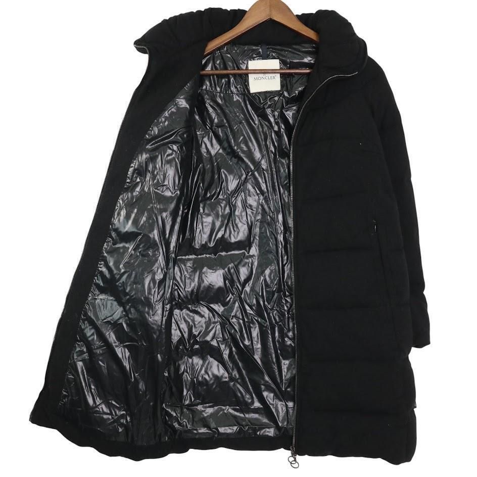 【希少】MONCLER モンクレール BRIANCE　ダウンコート　黒 女優襟 希少】MONCLER モンクレール BRIANCE ダウンコート 黒 女優襟