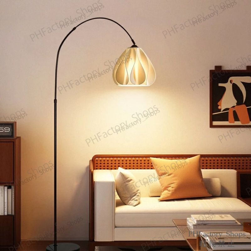 フロアランプ アーチ 電気スタンド 北欧 おしゃれ 花柄 アンティーク