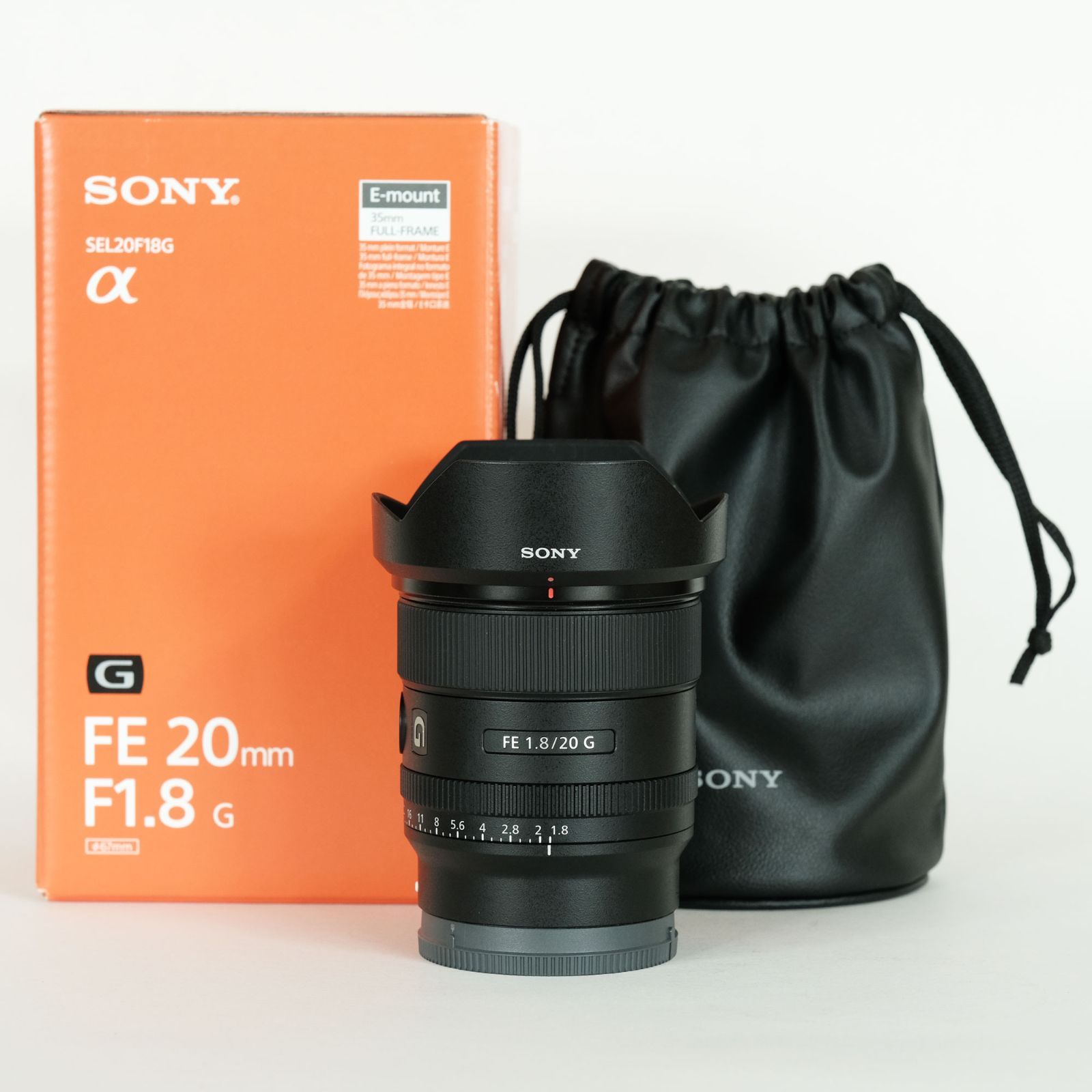 極美品] SONY FE 20mm F1.8 G SEL20F18G / 単焦点レンズ / ソニーE 