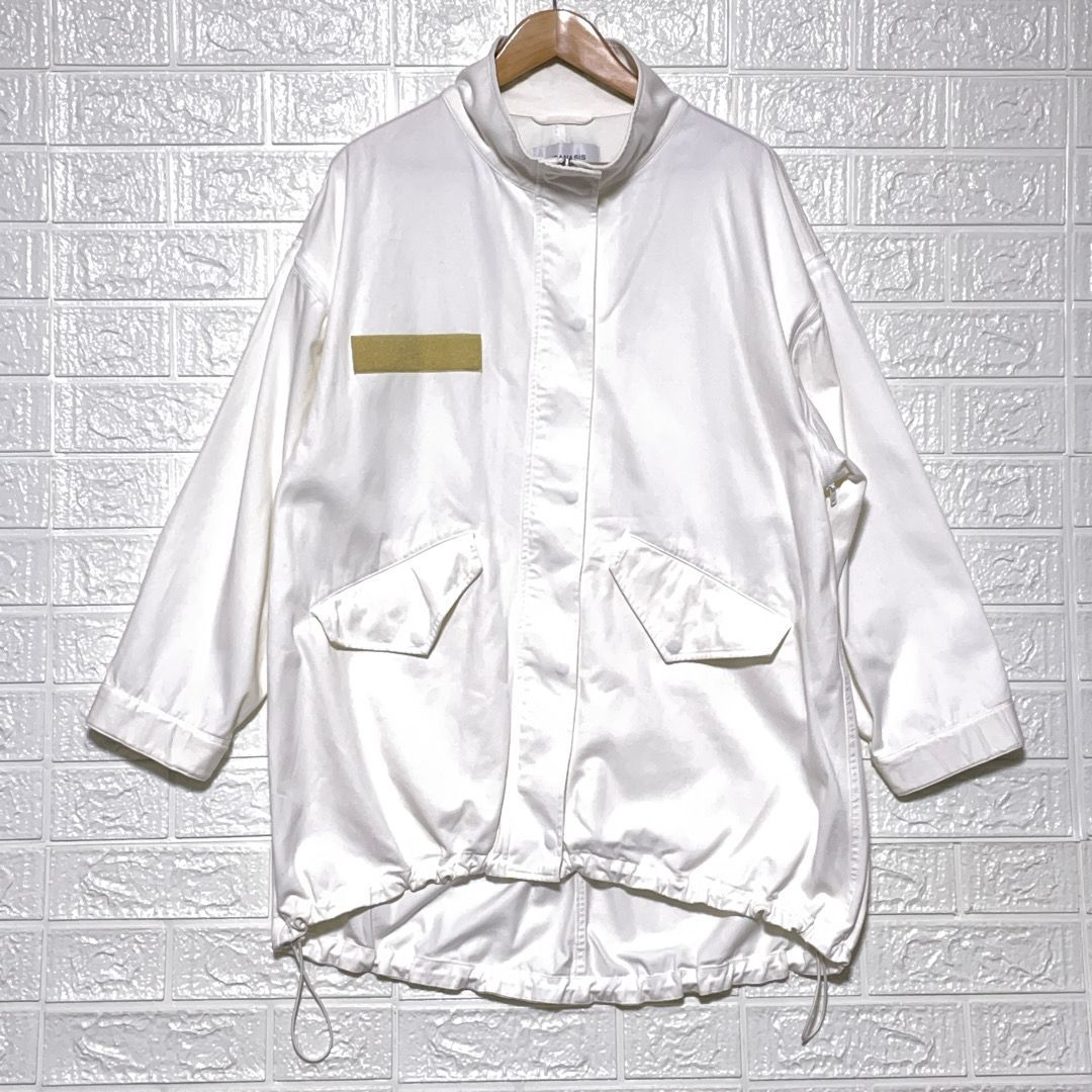 ソデ2WAY M-65コート　ホワイト JEANASIS（ジーナシス）の「【WEB・一部店舗限定】ソデ2WAY M-65
