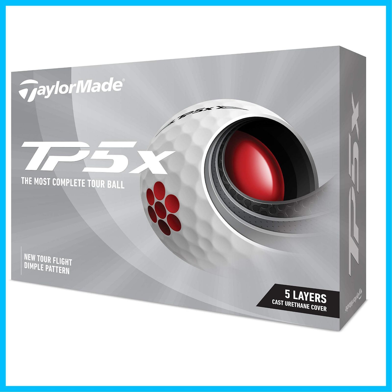 【新着商品】TAYLOR MADE(テーラーメイド) TP5x(ティーピーファイブエックス) ゴルフボール 5ピース 2021年モデル