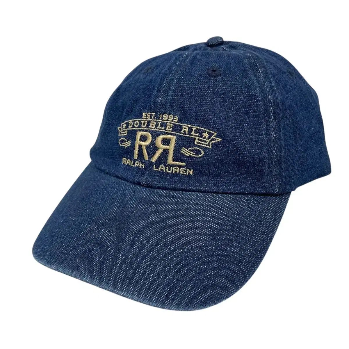 ダブルアールエル 牧場 ロゴ デニム ボールキャップ