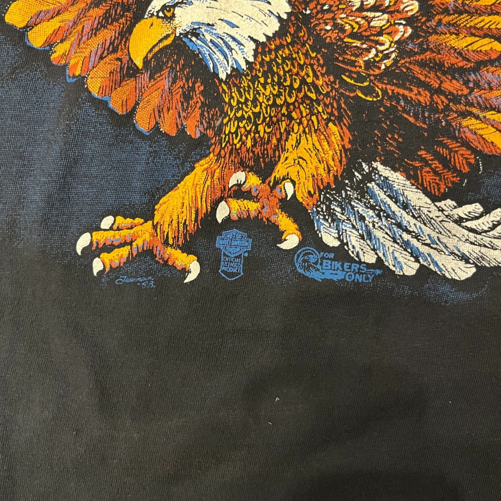 80s ビンテージ ハーレーダビッドソン 両面プリント Tシャツ Lサイズ 