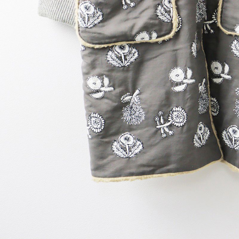 美品 ミナペルホネン mina perhonen quartet ノーカラーコート 38