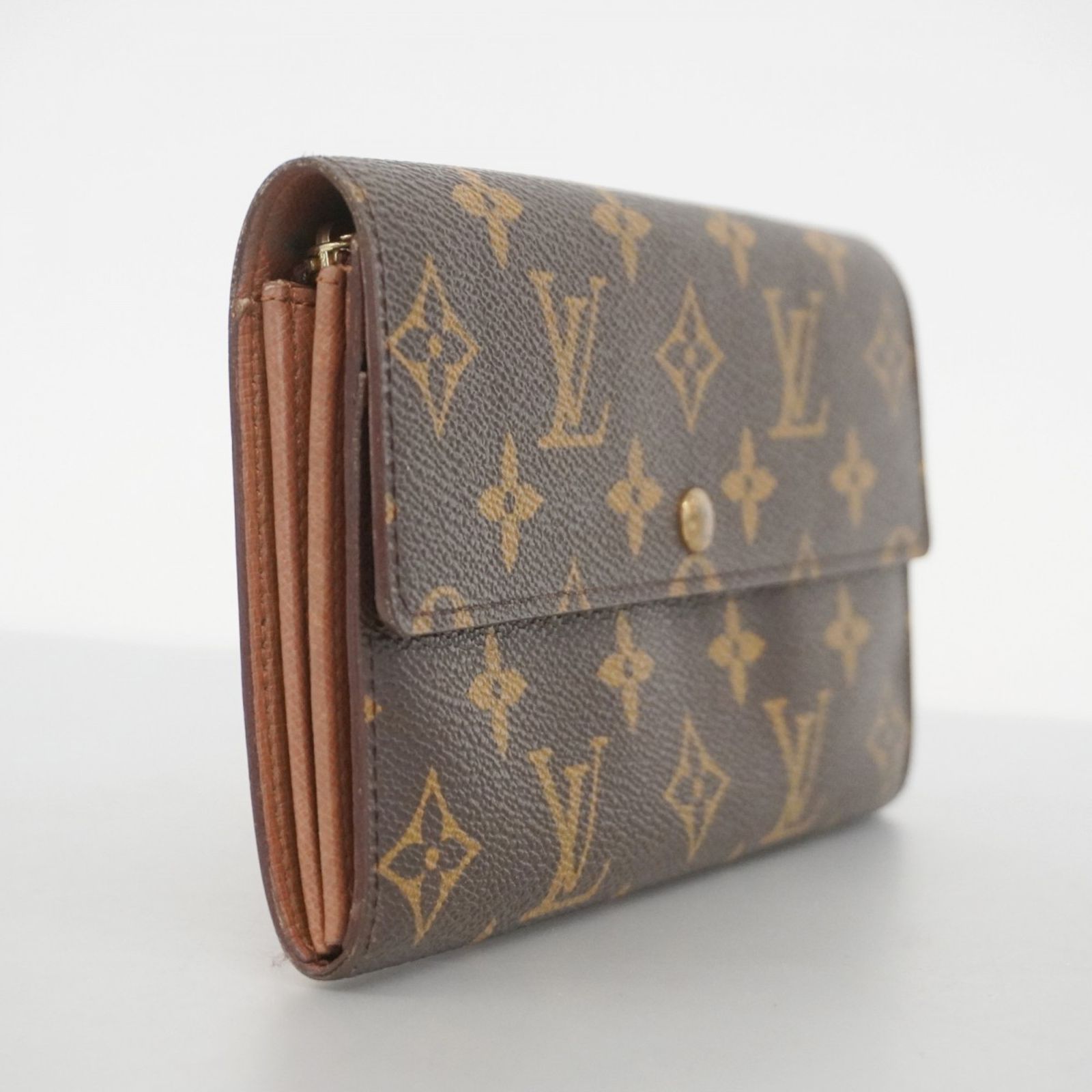 ルイ ヴィトン 長財布 モノグラム ポシェット ポルト モネ クレディ