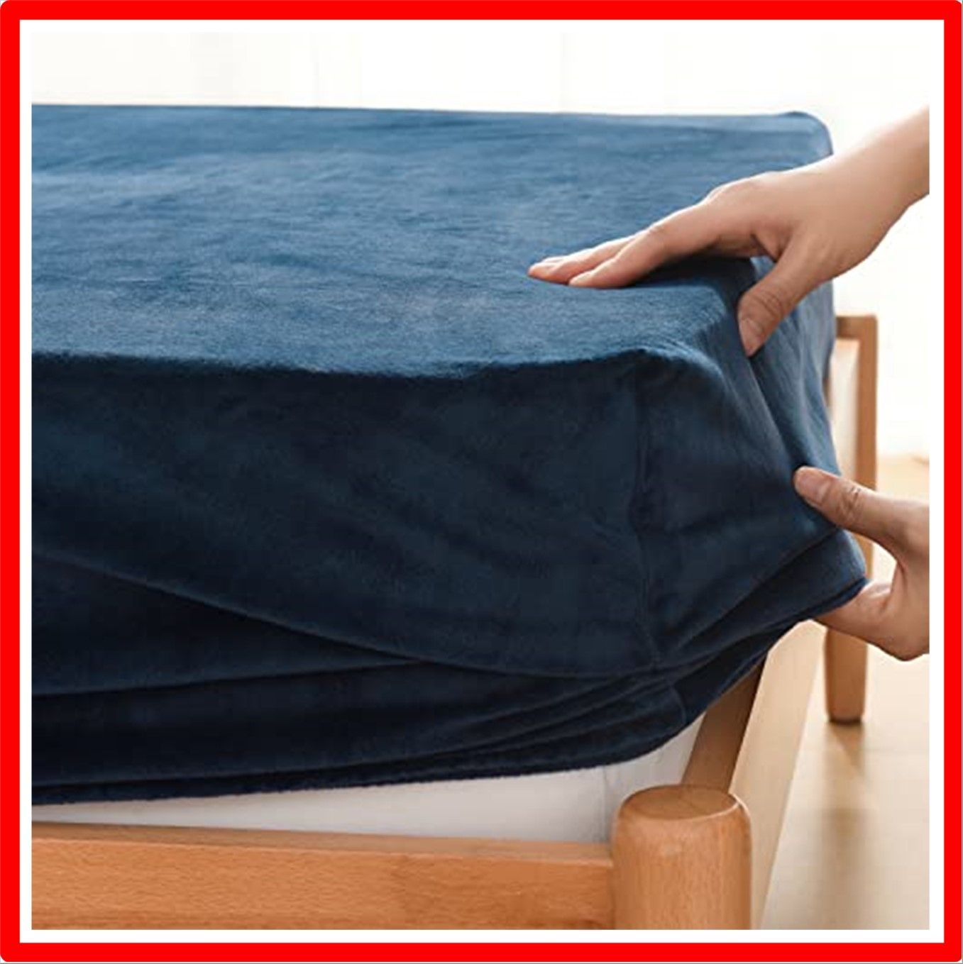 【匿名配送】 ダブル-140x200cm シーツ_インディゴネイビーブルー 高級ボックスシーツボックスシーツ セミダブル、最も柔らかい400スレッドカウント綿1