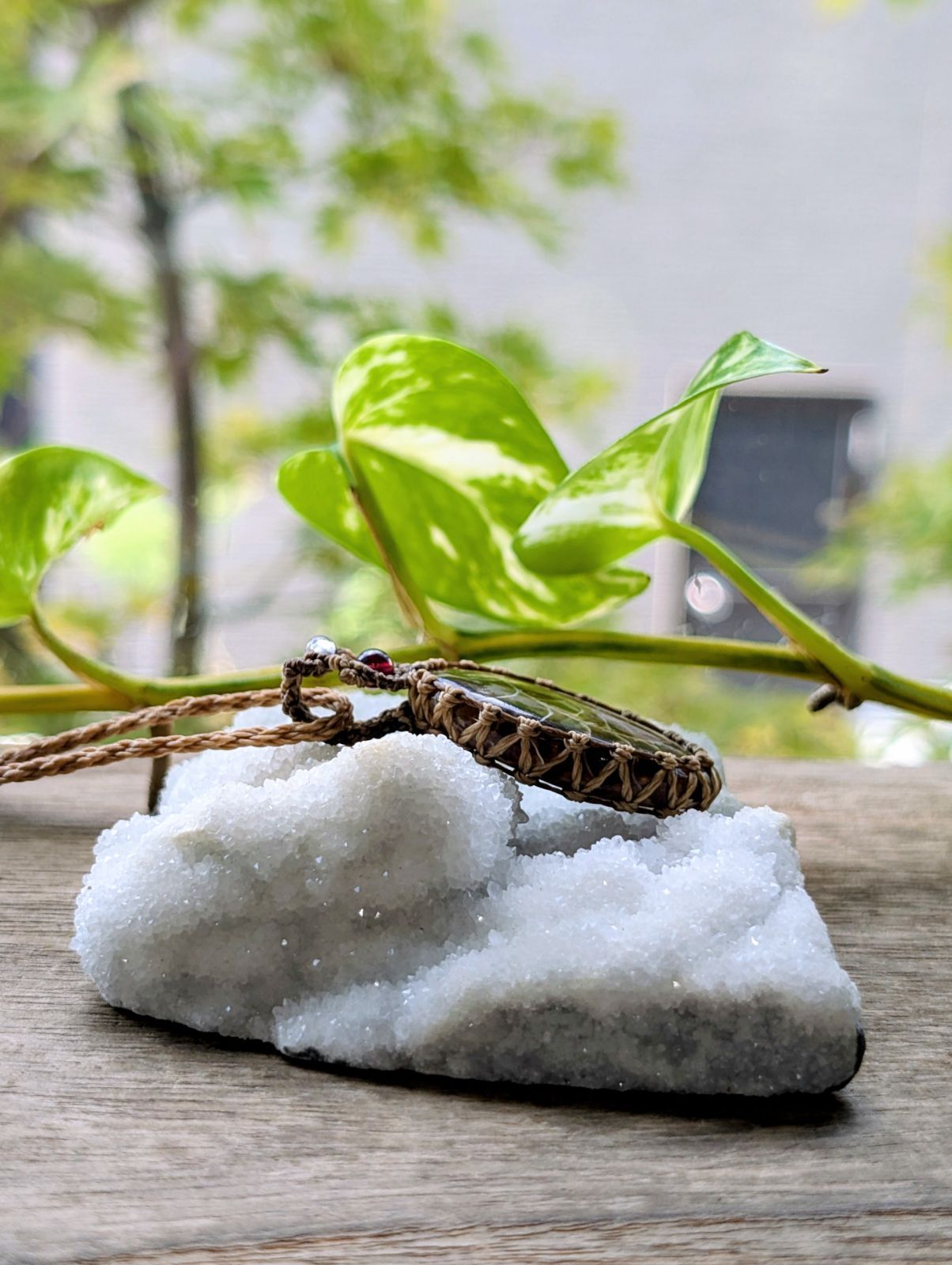 マクラメネックレス