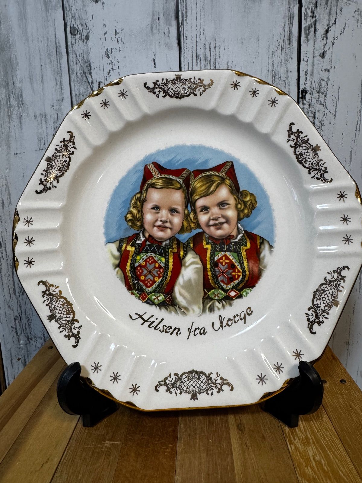 Figgjo Flint フィッギオ アンティーク飾り皿